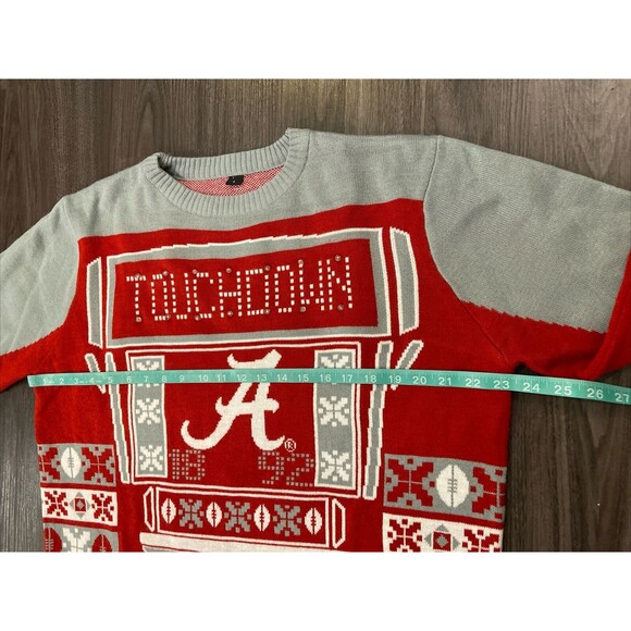 Alabama Crimson Tide LIGHT UP Pullover SWEATER NCAA Football Ugly Xmas UNISEX Lg - Picture 9 of 12
